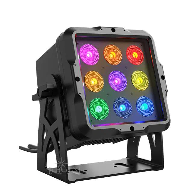 Highly Flexible IP65 Flood Light 9x15W RGBWA UV 6in1 Waterproof Led Par