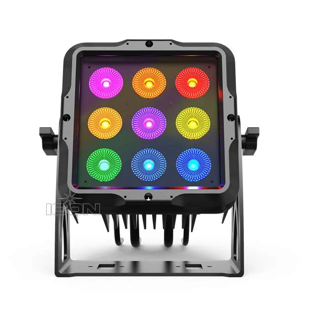 Highly Flexible IP65 Flood Light 9x15W RGBWA UV 6in1 Waterproof Led Par