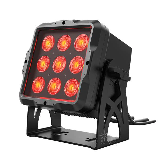 Highly Flexible IP65 Flood Light 9x15W RGBWA UV 6in1 Waterproof Led Par